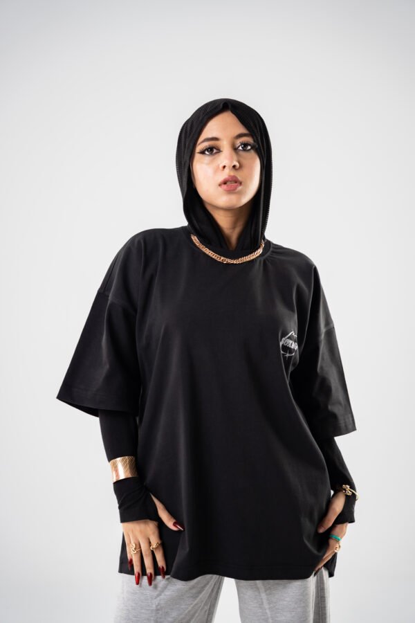 Black top t-shirt - Image 2