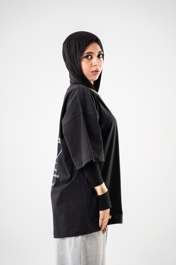 Black top t-shirt - Image 3